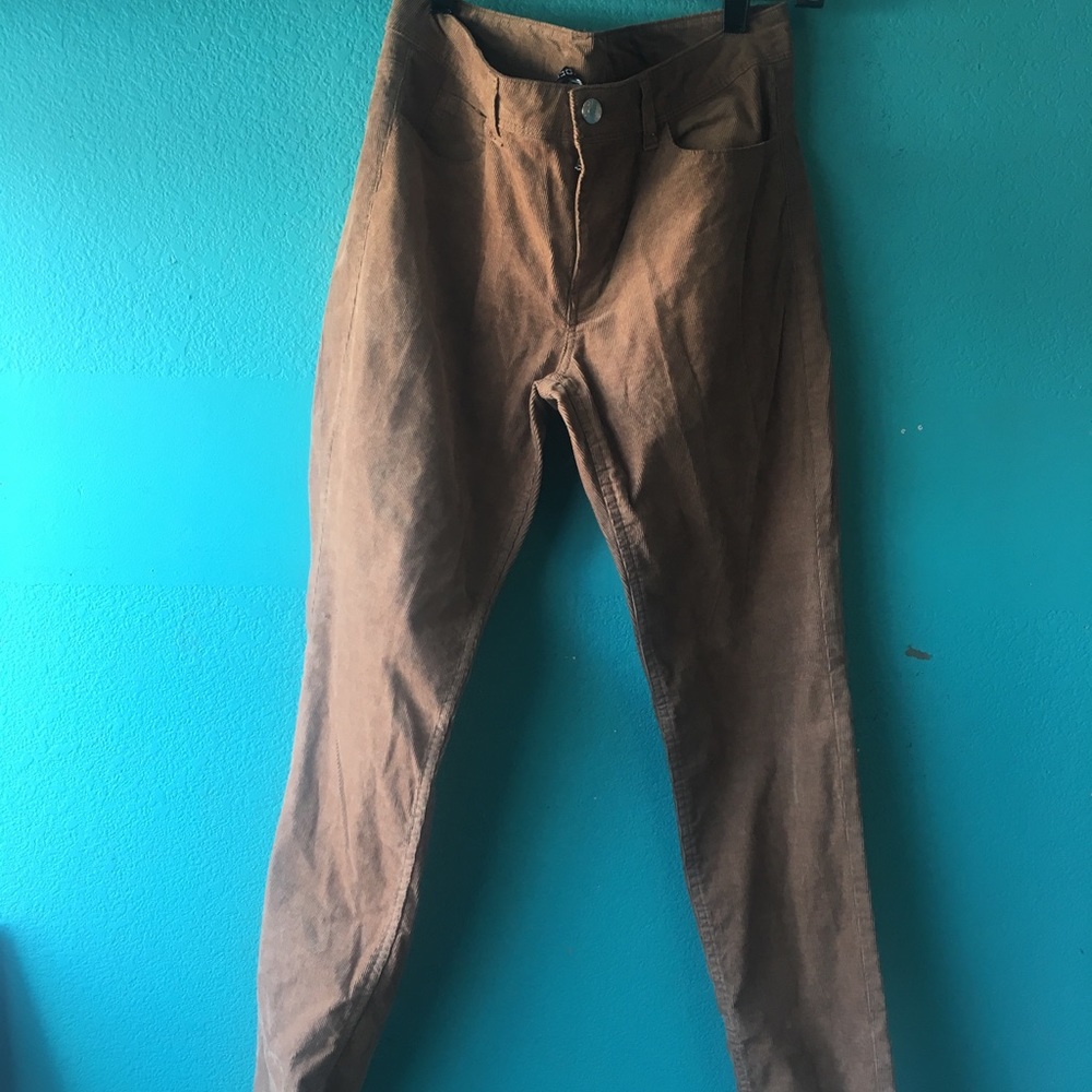 Almond colored corduroy pants